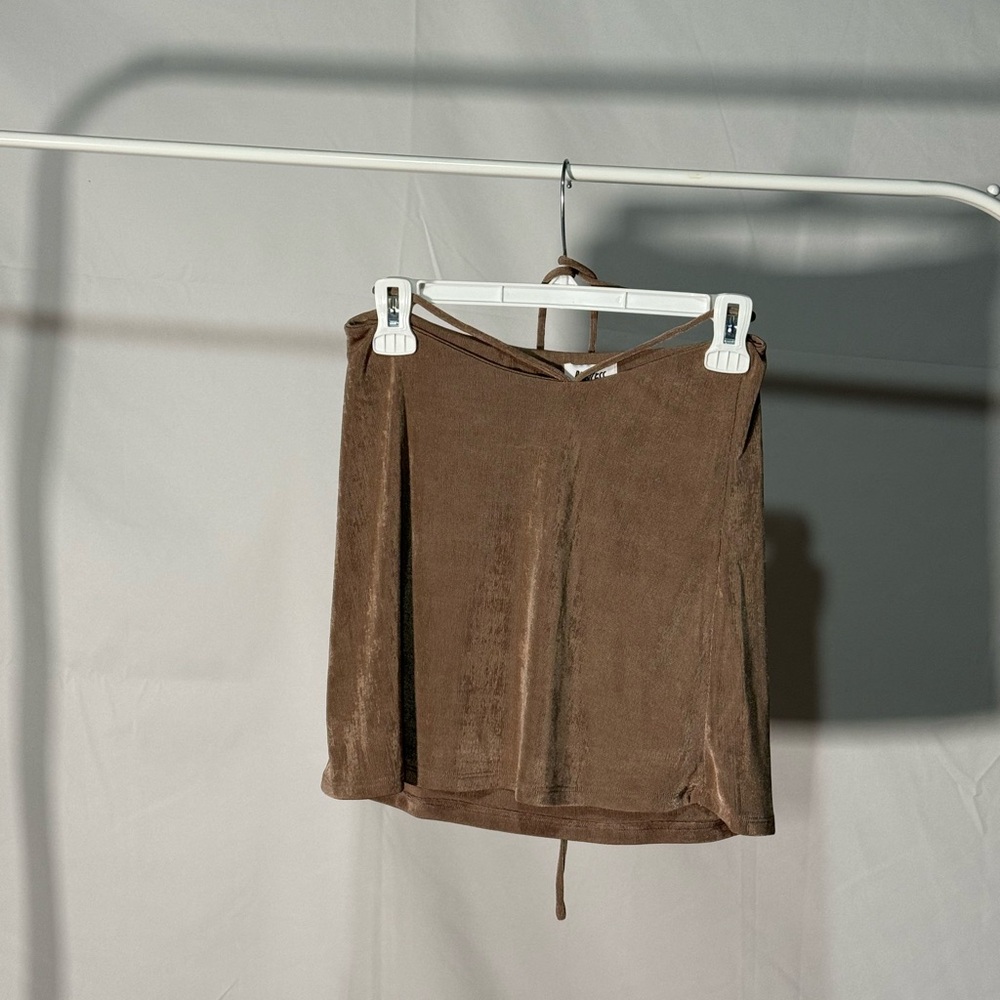 Princess Polly Brown Mini Skirt